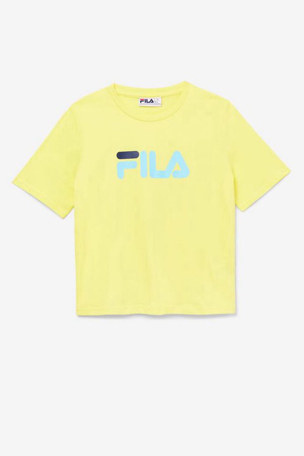 Fila Tričká Damske Svetlo Zelene Svetlo / Modre / Námornícka Modrá - Miss Eagle Oversized Graphic Vy